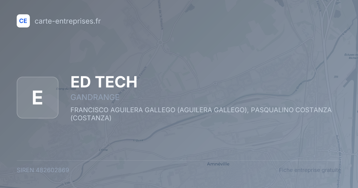 ED TECH — 482602869 — fiche entreprise