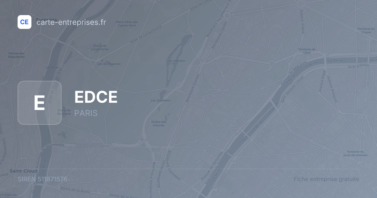 EDCE — 511871576 — fiche entreprise