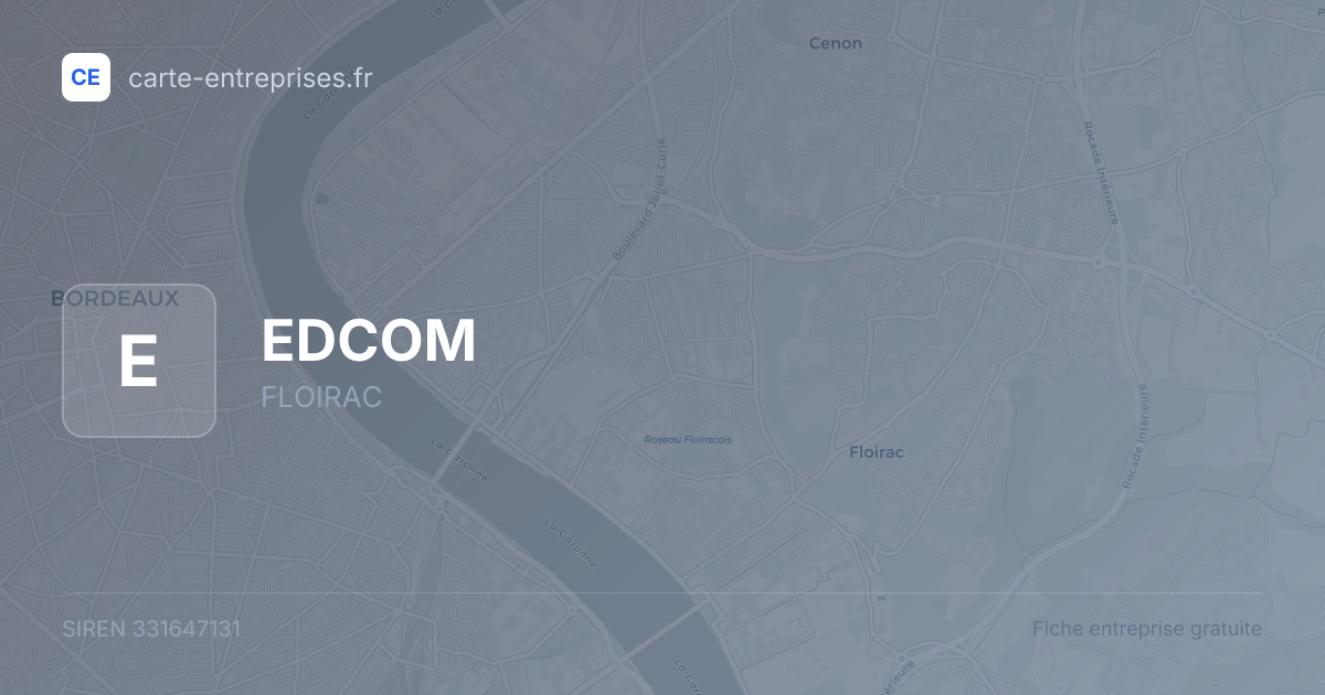 EDCOM — 331647131 — fiche entreprise