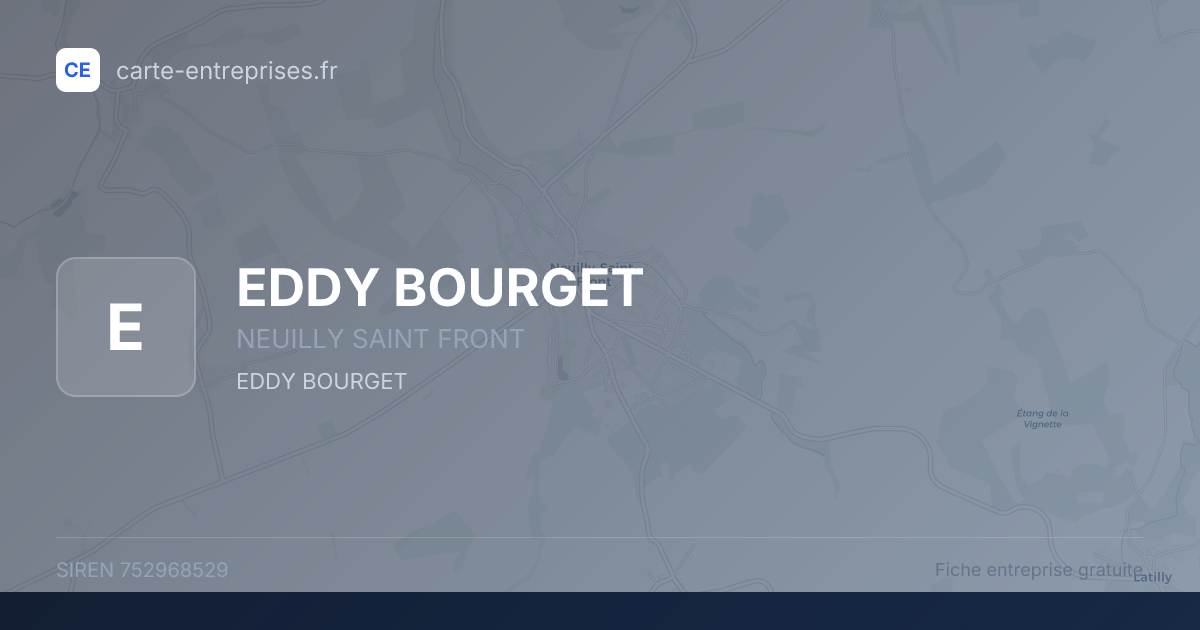 EDDY BOURGET — 752968529 — fiche entreprise