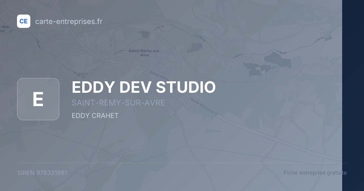 EDDY DEV STUDIO — 978331981 — fiche entreprise