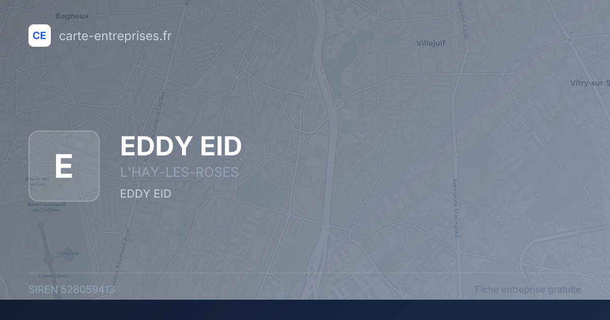 EDDY EID — 528059413 — fiche entreprise