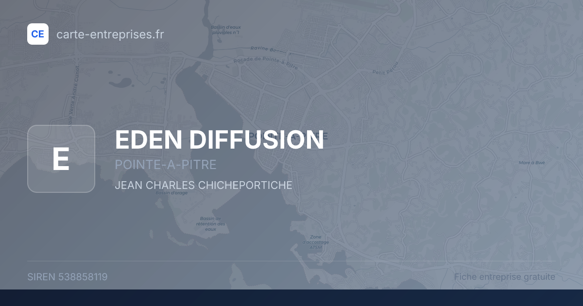 EDEN DIFFUSION — 538858119 — fiche entreprise