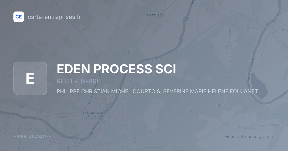 EDEN PROCESS SCI — 404361750 — fiche entreprise