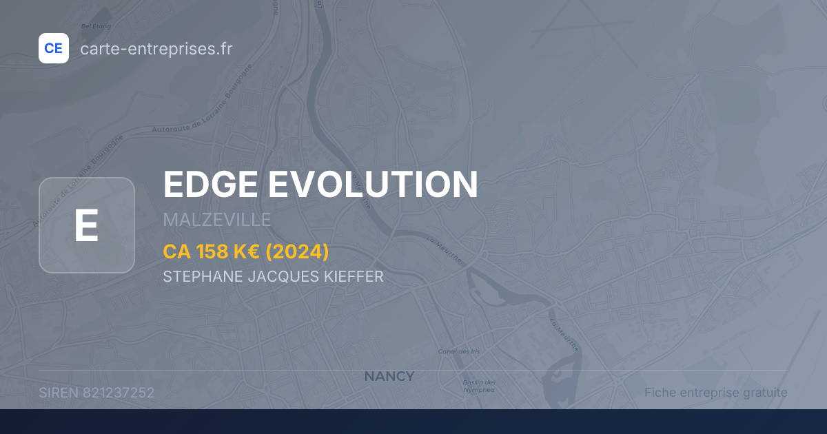 EDGE EVOLUTION — 821237252 — fiche entreprise