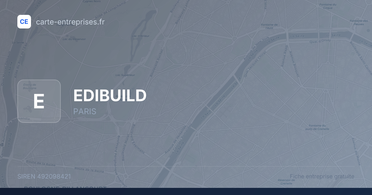 EDIBUILD — 492098421 — fiche entreprise