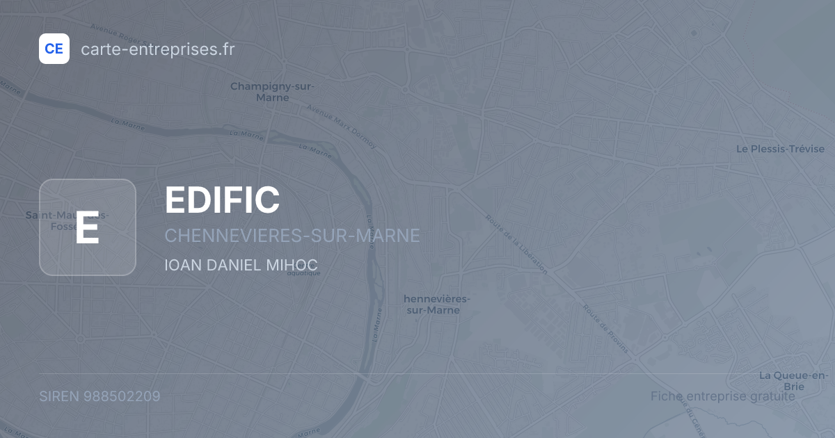 EDIFIC — 988502209 — fiche entreprise