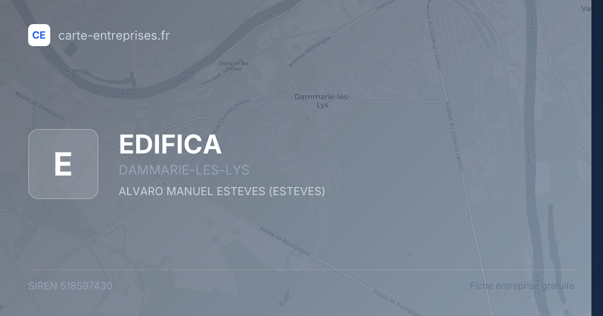 EDIFICA — 518597430 — fiche entreprise
