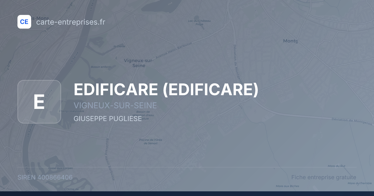 EDIFICARE — 400866406 — fiche entreprise