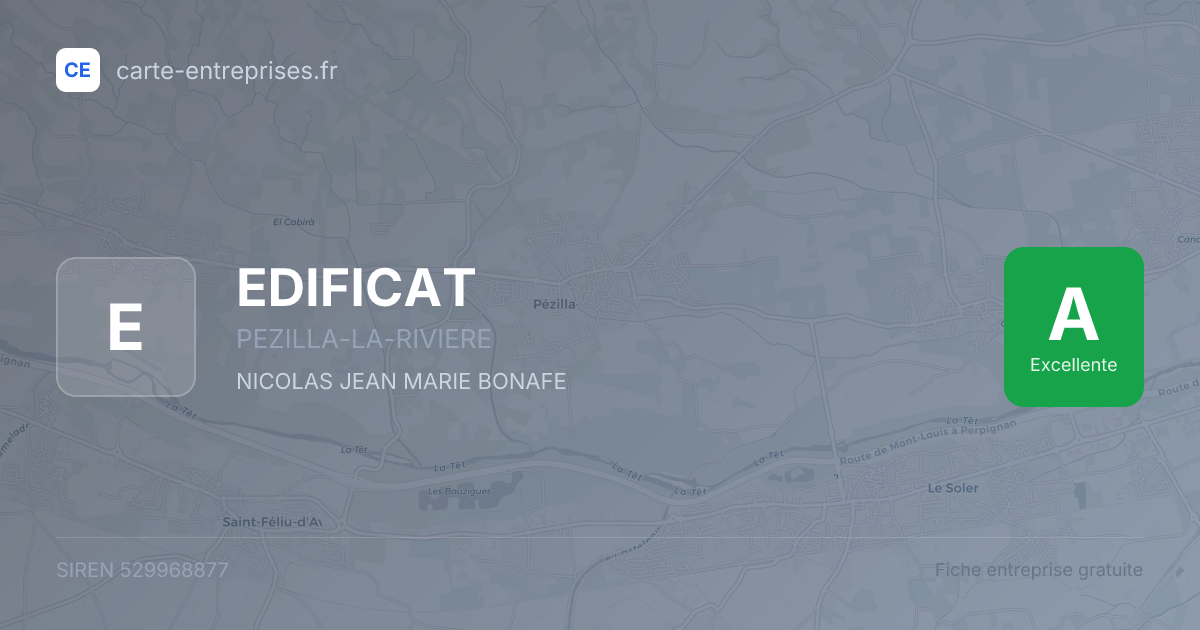 EDIFICAT — 529968877 — fiche entreprise
