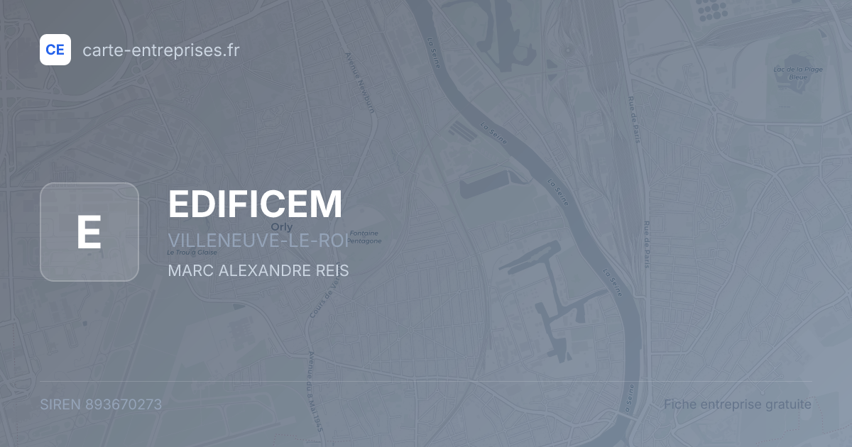 EDIFICEM — 893670273 — fiche entreprise