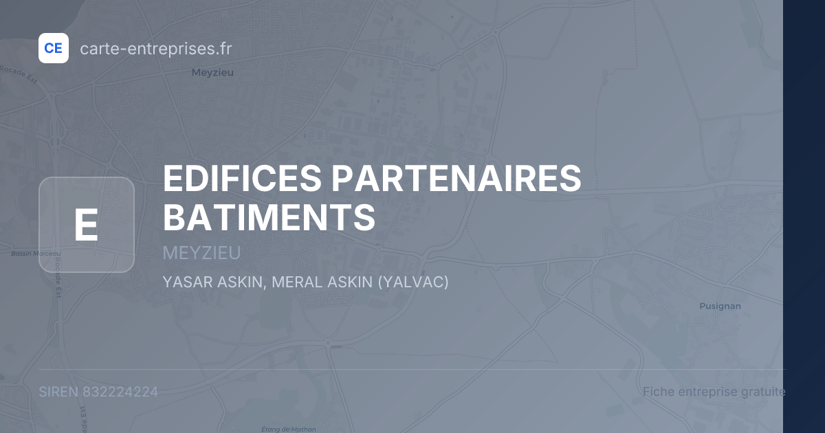 EDIFICES PARTENAIRES BATIMENTS — 832224224 — fiche entreprise