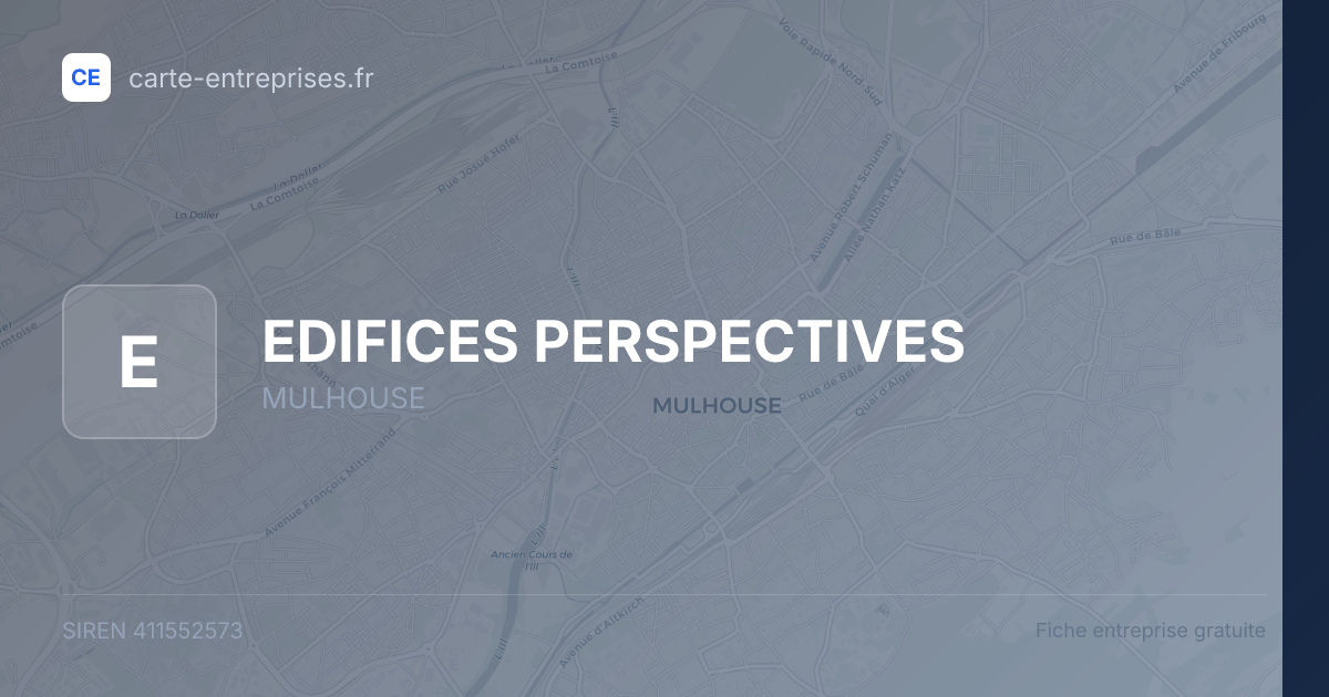 EDIFICES PERSPECTIVES — 411552573 — fiche entreprise