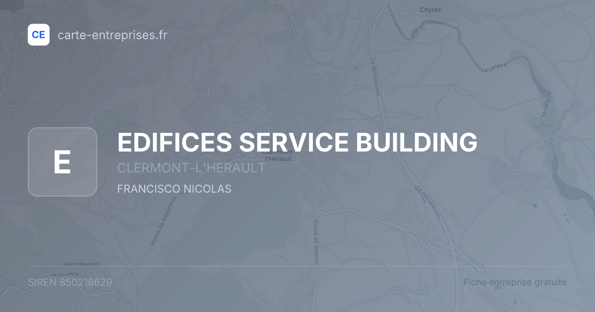 EDIFICES SERVICE BUILDING — 850218629 — fiche entreprise