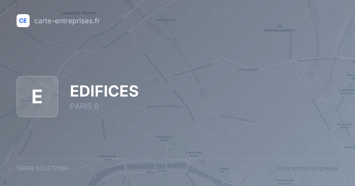 EDIFICES — 402472096 — fiche entreprise