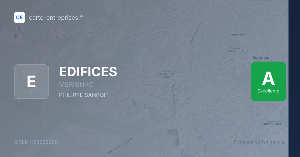 EDIFICES — 493665988 — fiche entreprise