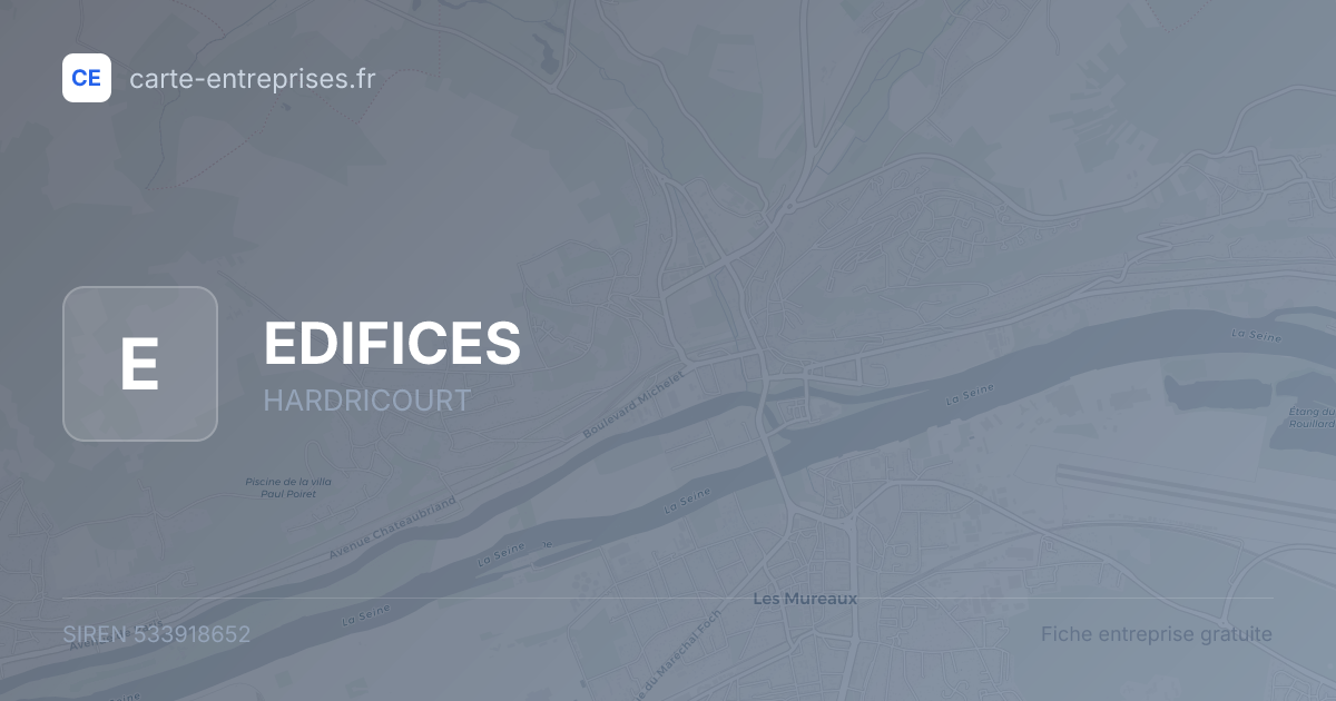EDIFICES — 533918652 — fiche entreprise