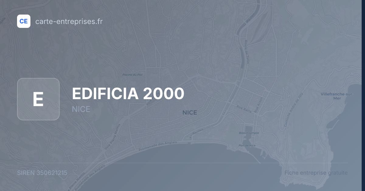 EDIFICIA 2000 — 350621215 — fiche entreprise