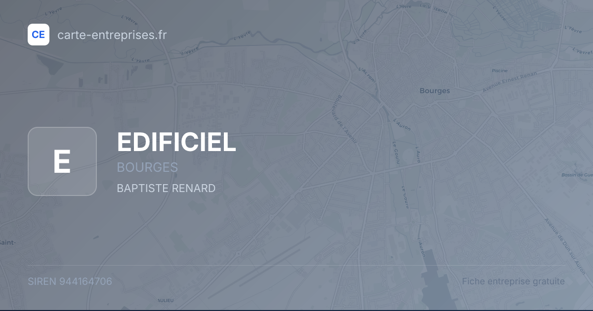 EDIFICIEL — 944164706 — fiche entreprise