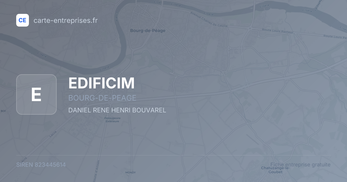 EDIFICIM — 823445614 — fiche entreprise