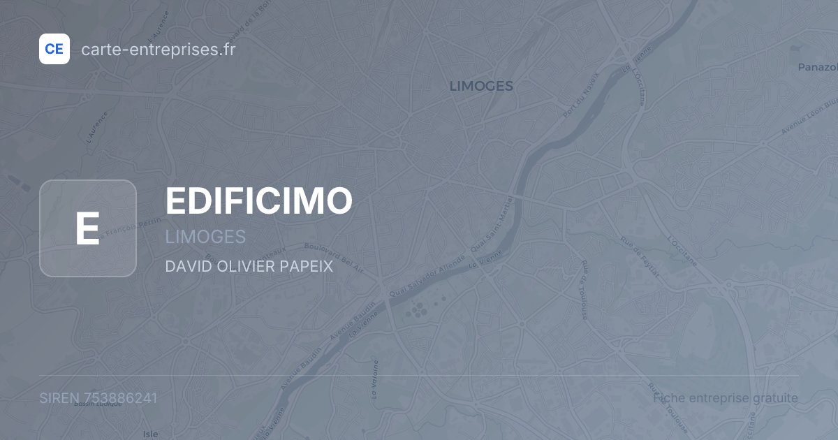 EDIFICIMO — 753886241 — fiche entreprise