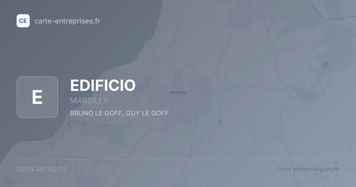 EDIFICIO — 347762312 — fiche entreprise