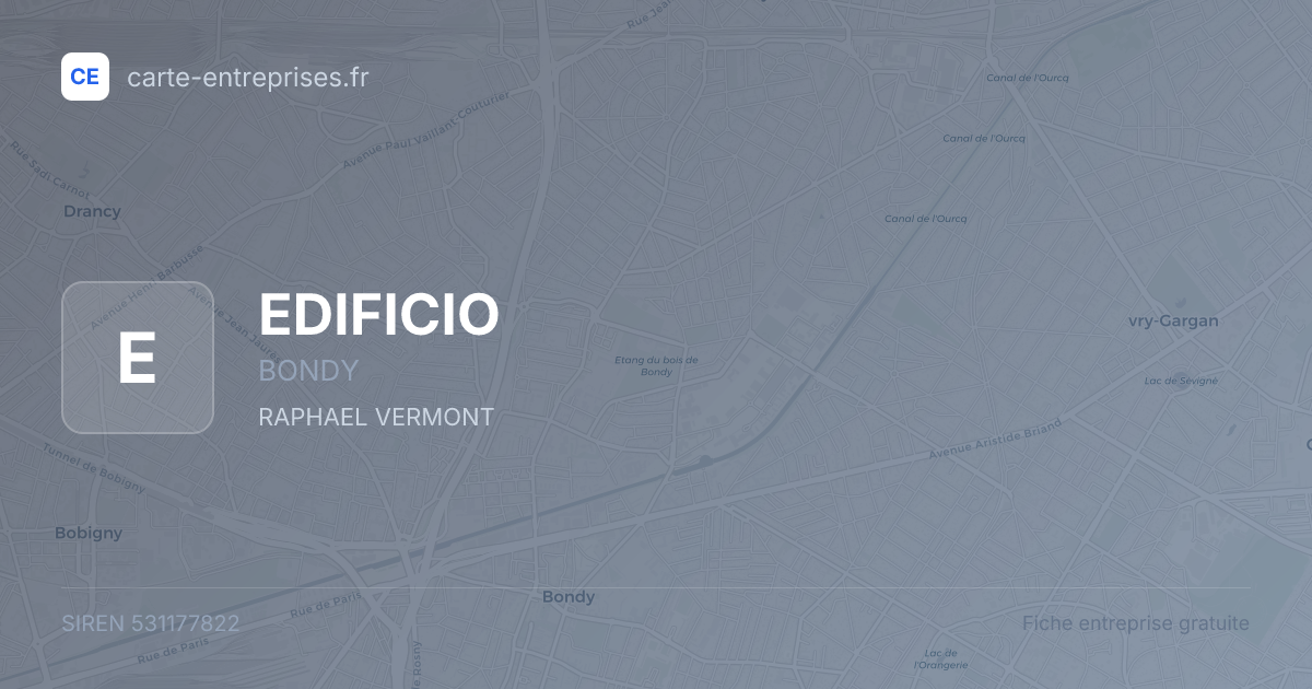 EDIFICIO — 531177822 — fiche entreprise