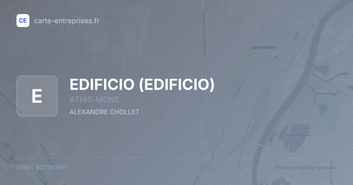 EDIFICIO — 802990861 — fiche entreprise