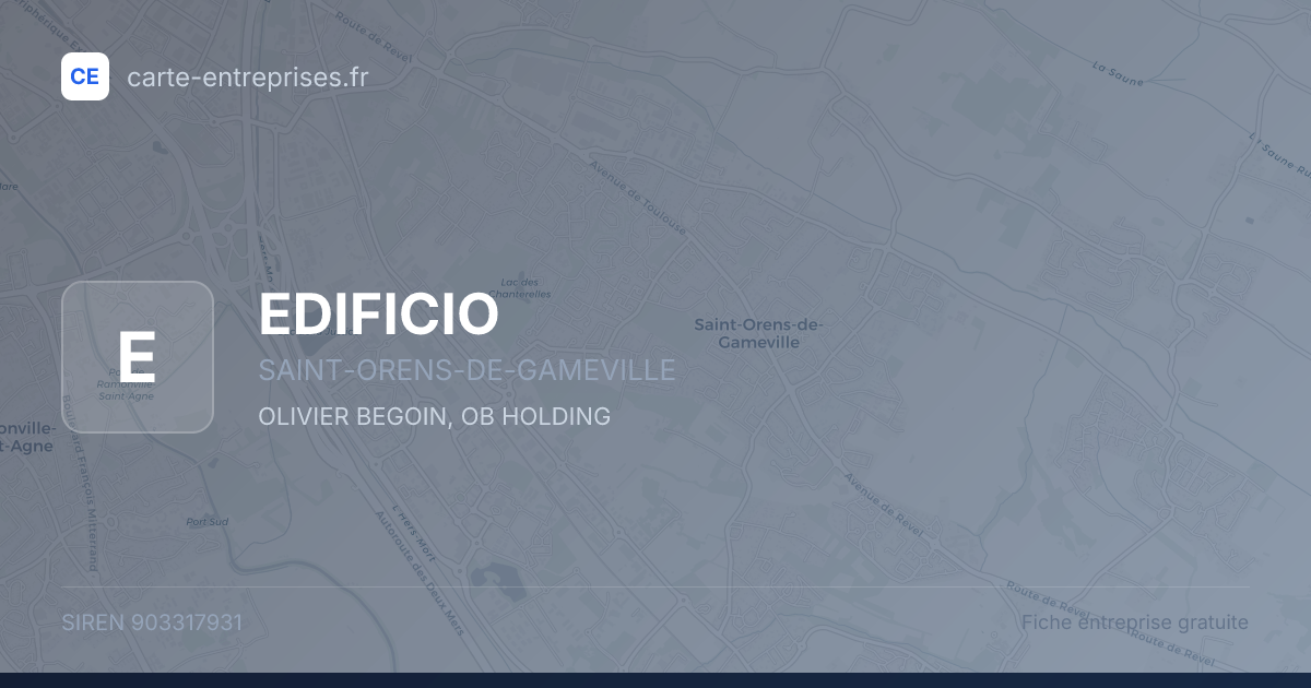 EDIFICIO — 903317931 — fiche entreprise