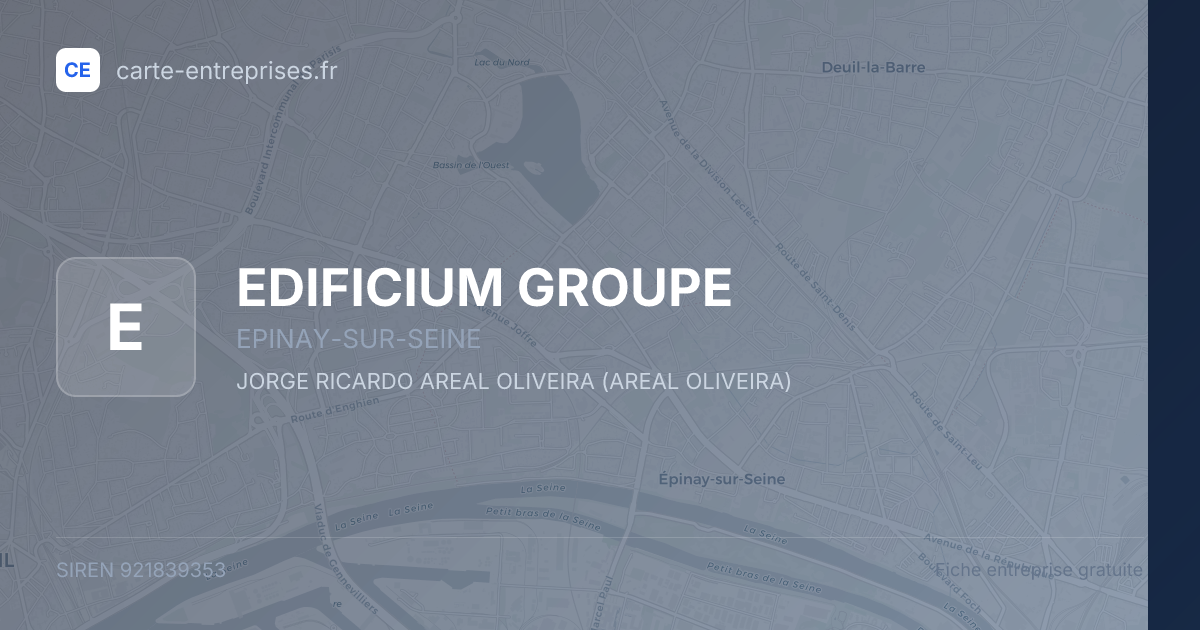EDIFICIUM GROUPE — 921839353 — fiche entreprise