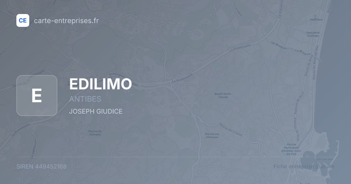 EDILIMO — 449452168 — fiche entreprise