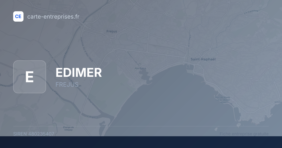 EDIMER — 480235407 — fiche entreprise