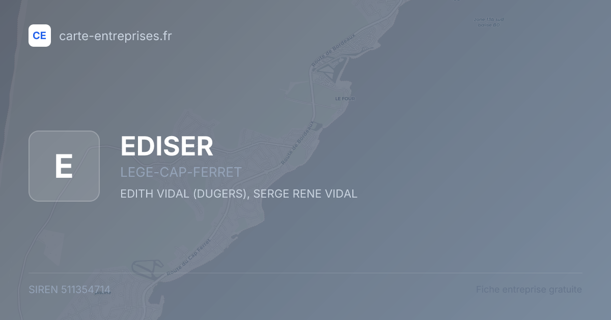 EDISER — 511354714 — fiche entreprise