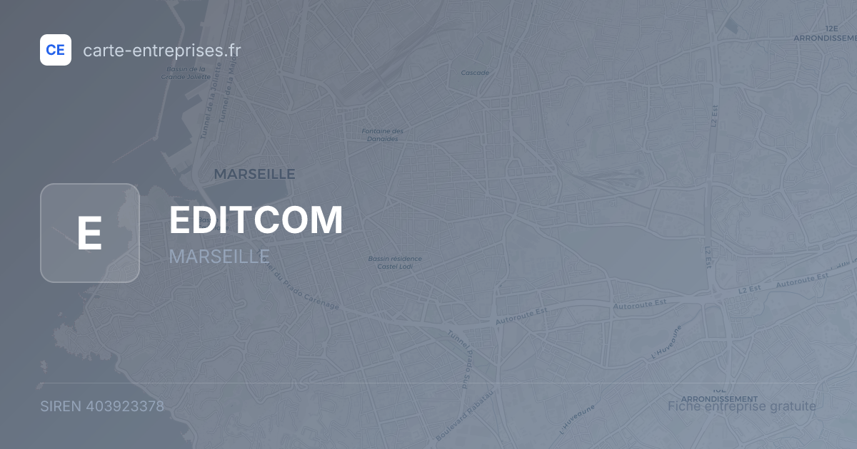 EDITCOM — 403923378 — fiche entreprise