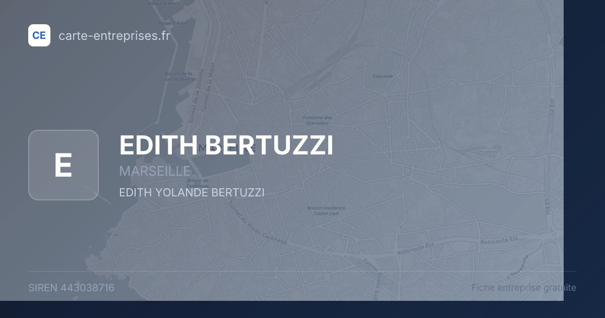 EDITH BERTUZZI — 443038716 — fiche entreprise