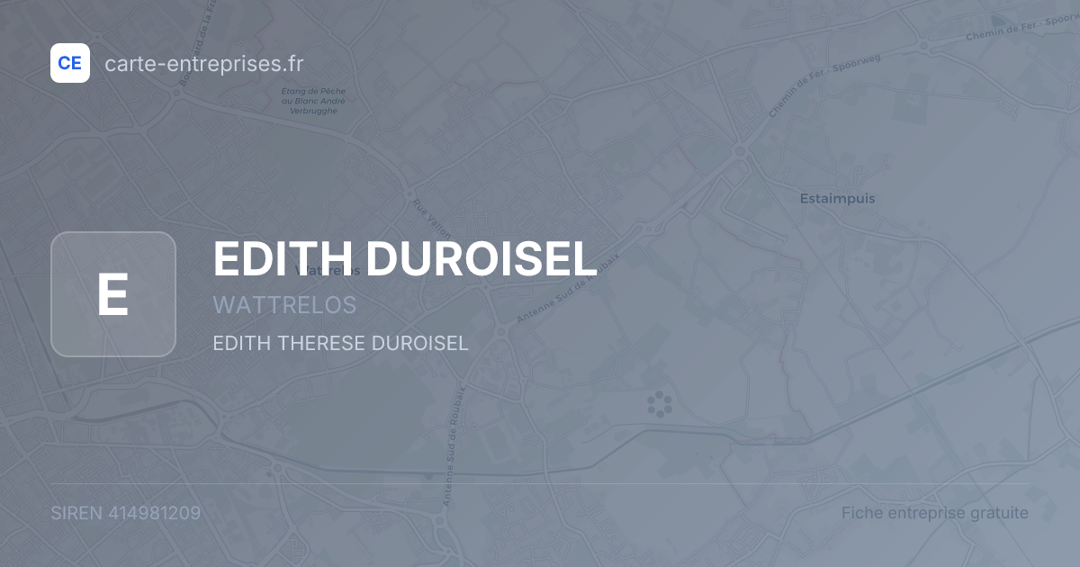 EDITH DUROISEL — 414981209 — fiche entreprise