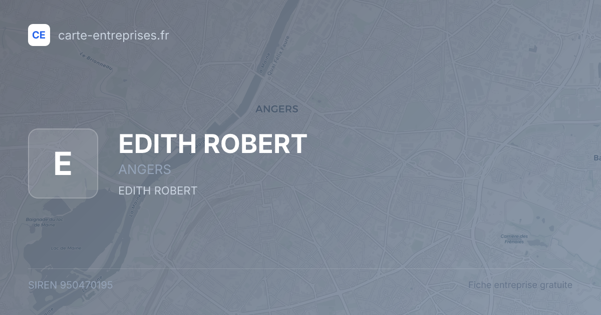 EDITH ROBERT — 950470195 — fiche entreprise