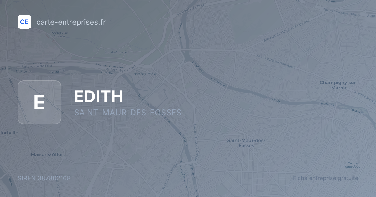 EDITH — 387802168 — fiche entreprise