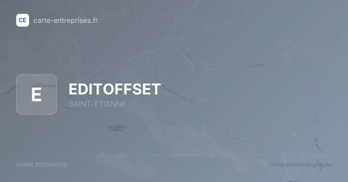EDITOFFSET — 302590559 — fiche entreprise