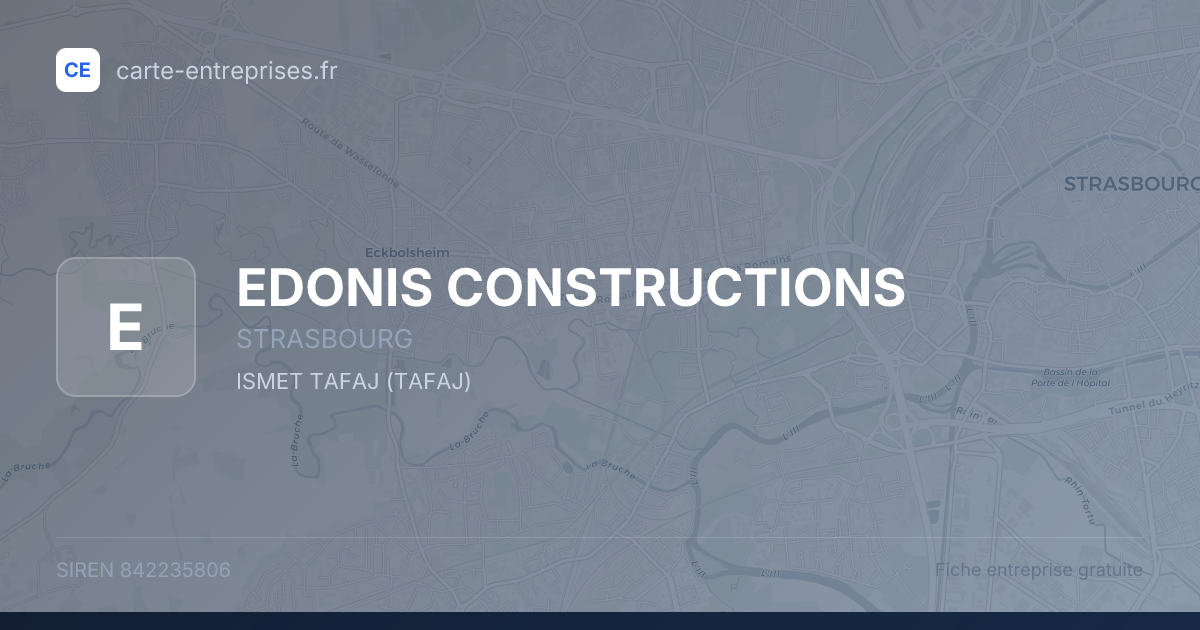 EDONIS CONSTRUCTIONS — 842235806 — fiche entreprise