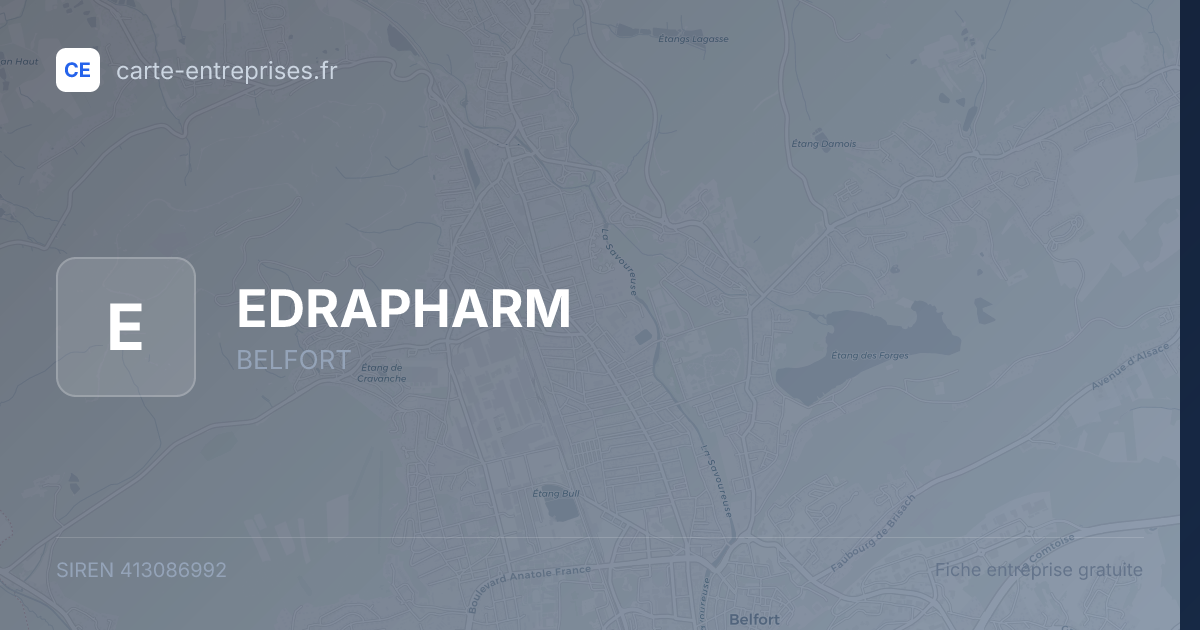 EDRAPHARM — 413086992 — fiche entreprise