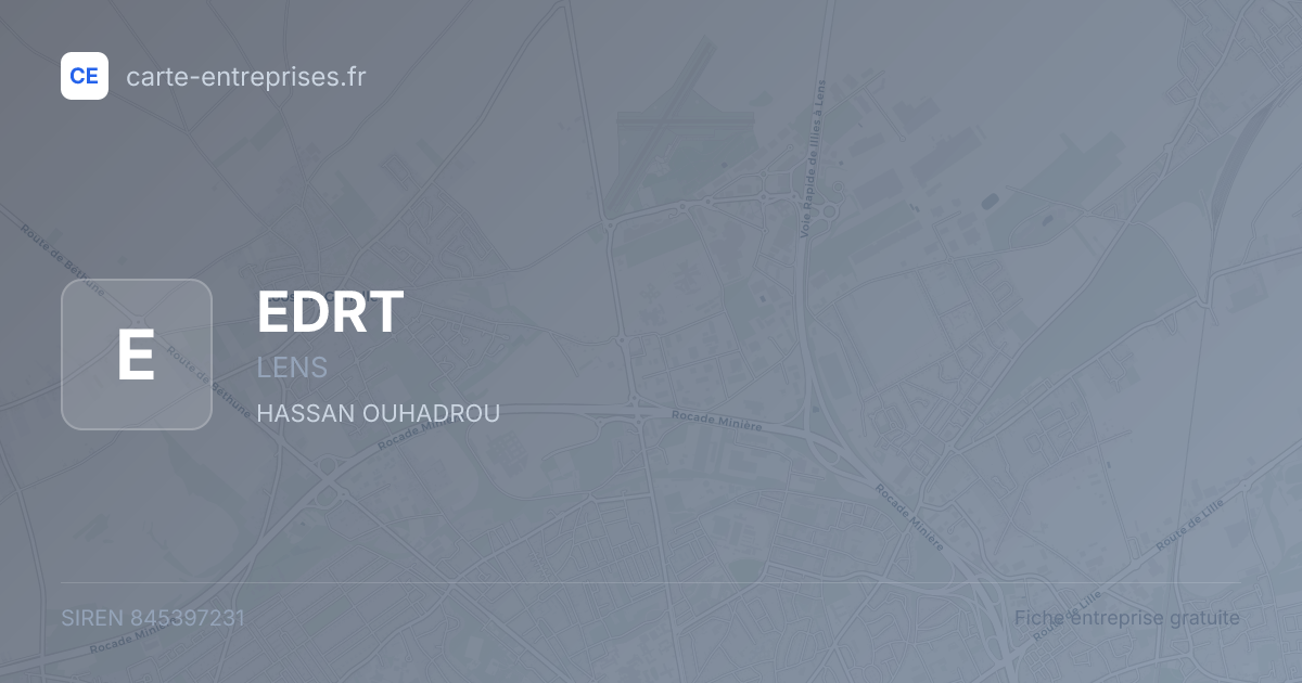 EDRT — 845397231 — fiche entreprise
