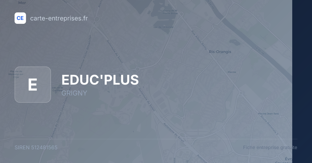 EDUC'PLUS — 512481565 — fiche entreprise