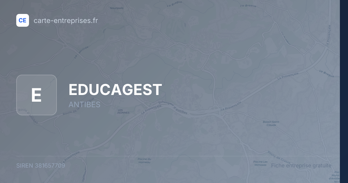 EDUCAGEST — 381657709 — fiche entreprise