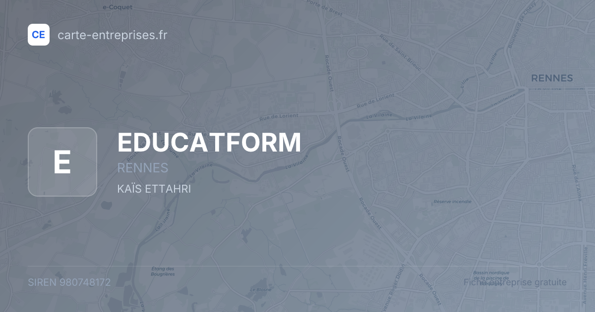 EDUCATFORM — 980748172 — fiche entreprise