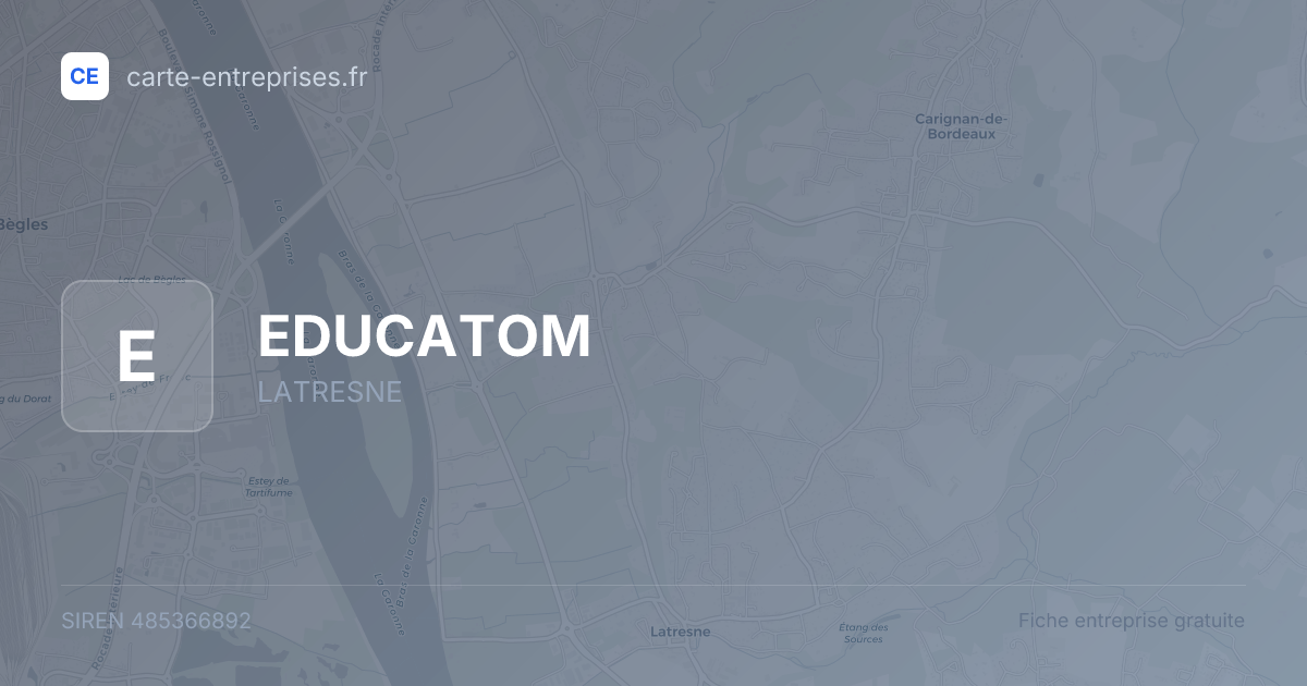 EDUCATOM — 485366892 — fiche entreprise