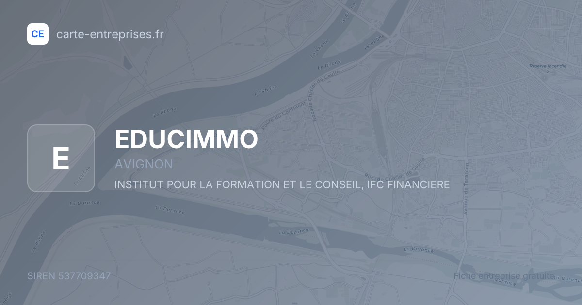 EDUCIMMO — 537709347 — fiche entreprise