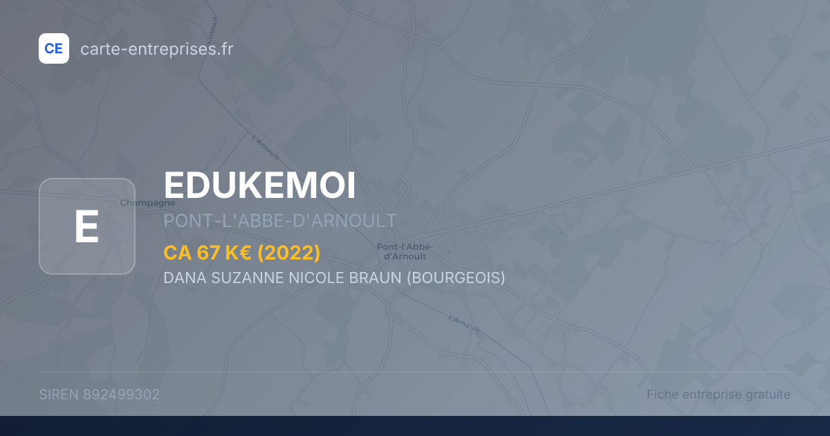 EDUKEMOI — 892499302 — fiche entreprise