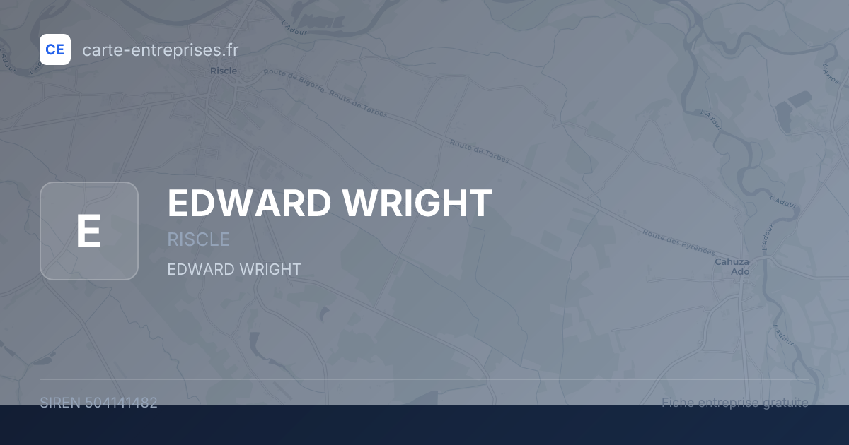 EDWARD WRIGHT — 504141482 — fiche entreprise
