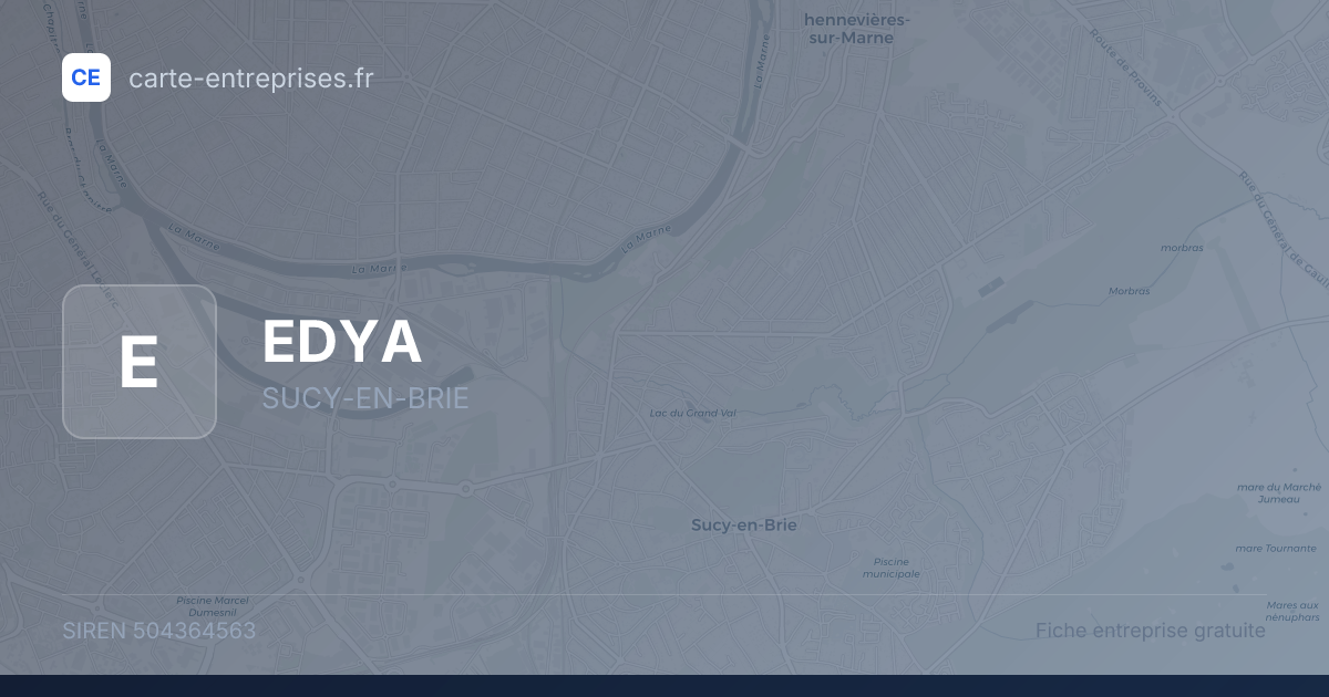 EDYA — 504364563 — fiche entreprise